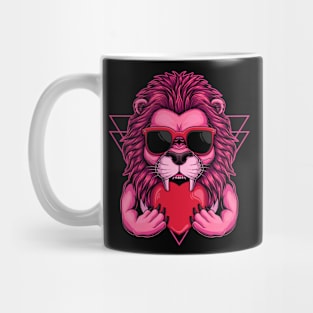 Pink Lion Mug